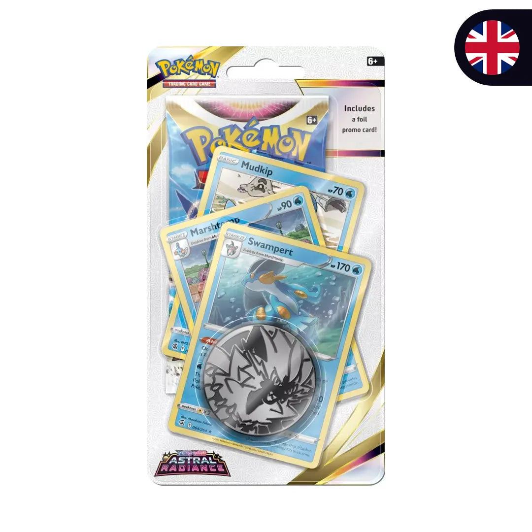 Pokémon – Astral Radiance: Swampert Premium Checklane Blister - Englisch