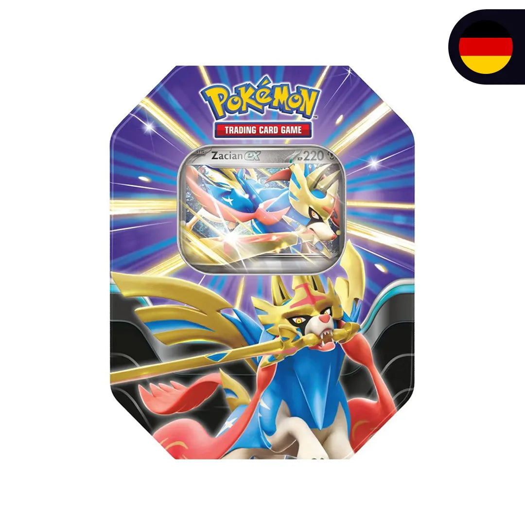 Pokémon – Tin Box Schlagkräftige Legenden: Zacian-ex – Deutsch