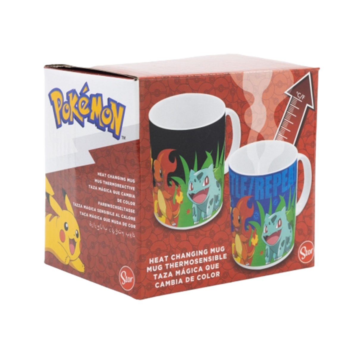 Pokémon – Farbwechselnde Tasse mit Starter Design (325 ml)