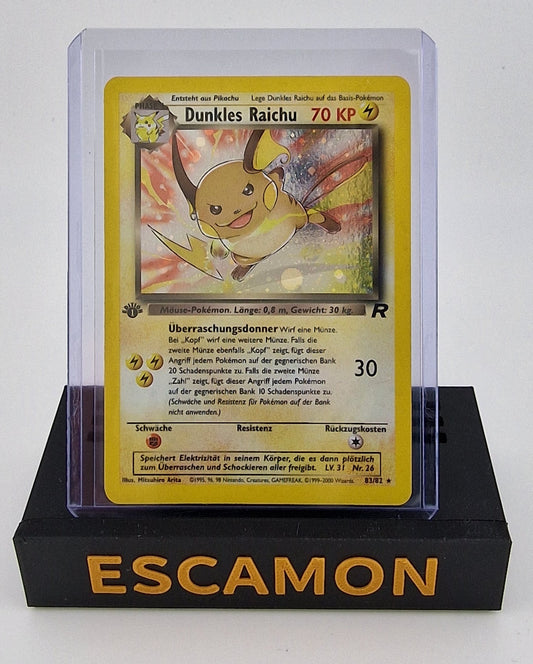 Dunkles Raichu 1. Edition