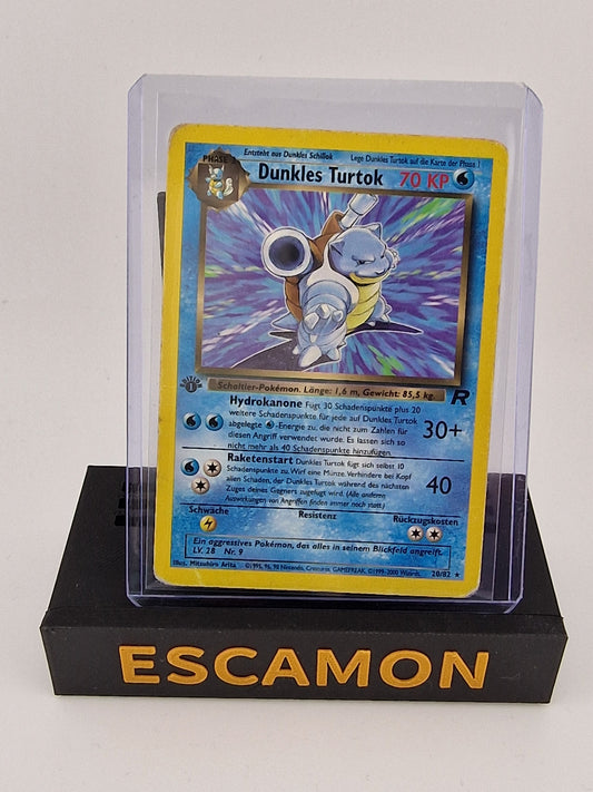 Dunkles Turtok Team Rocket 1. Edition  20/82