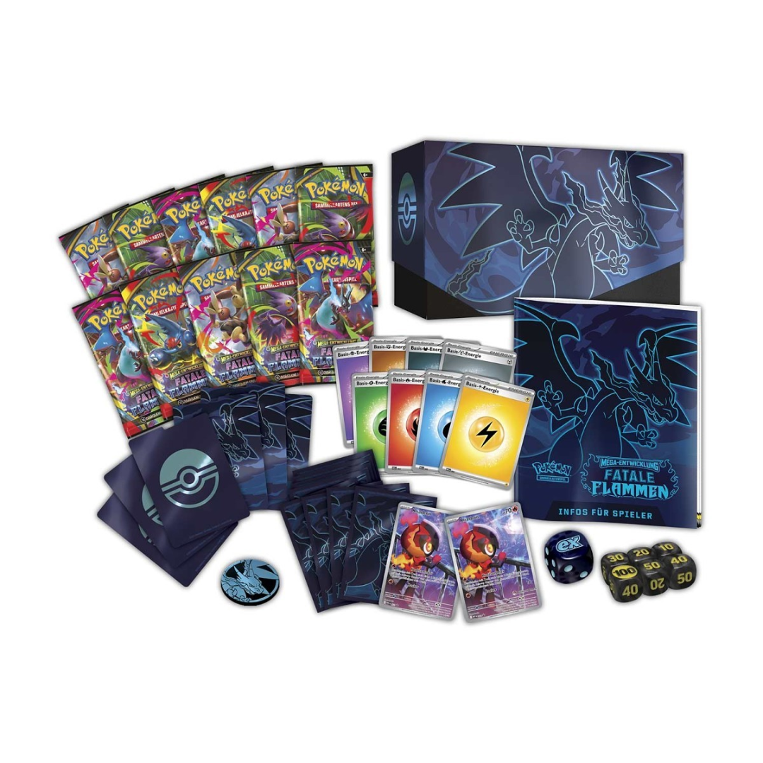 Pokémon – Fatale Flammen - Pokémon Center – Top-Trainer-Box (TTB) – Deutsch