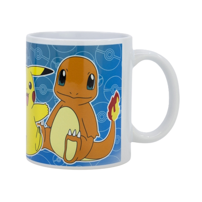 Pokémon – Tasse mit Evoli, Pikachu & Glumanda Design (325 ml)
