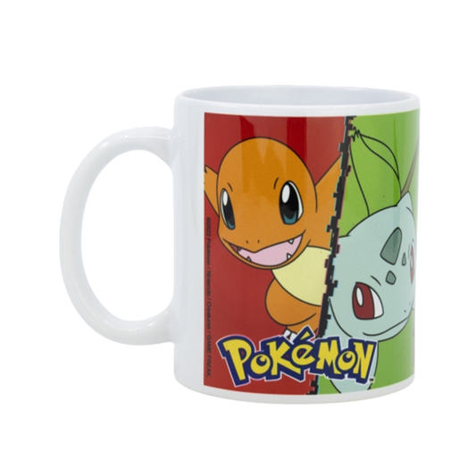 Pokémon – Tasse mit Kanto Starter & Pikachu Design (325 ml)