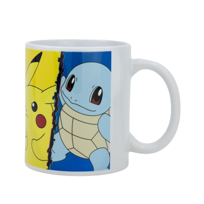 Pokémon – Tasse mit Kanto Starter & Pikachu Design (325 ml)