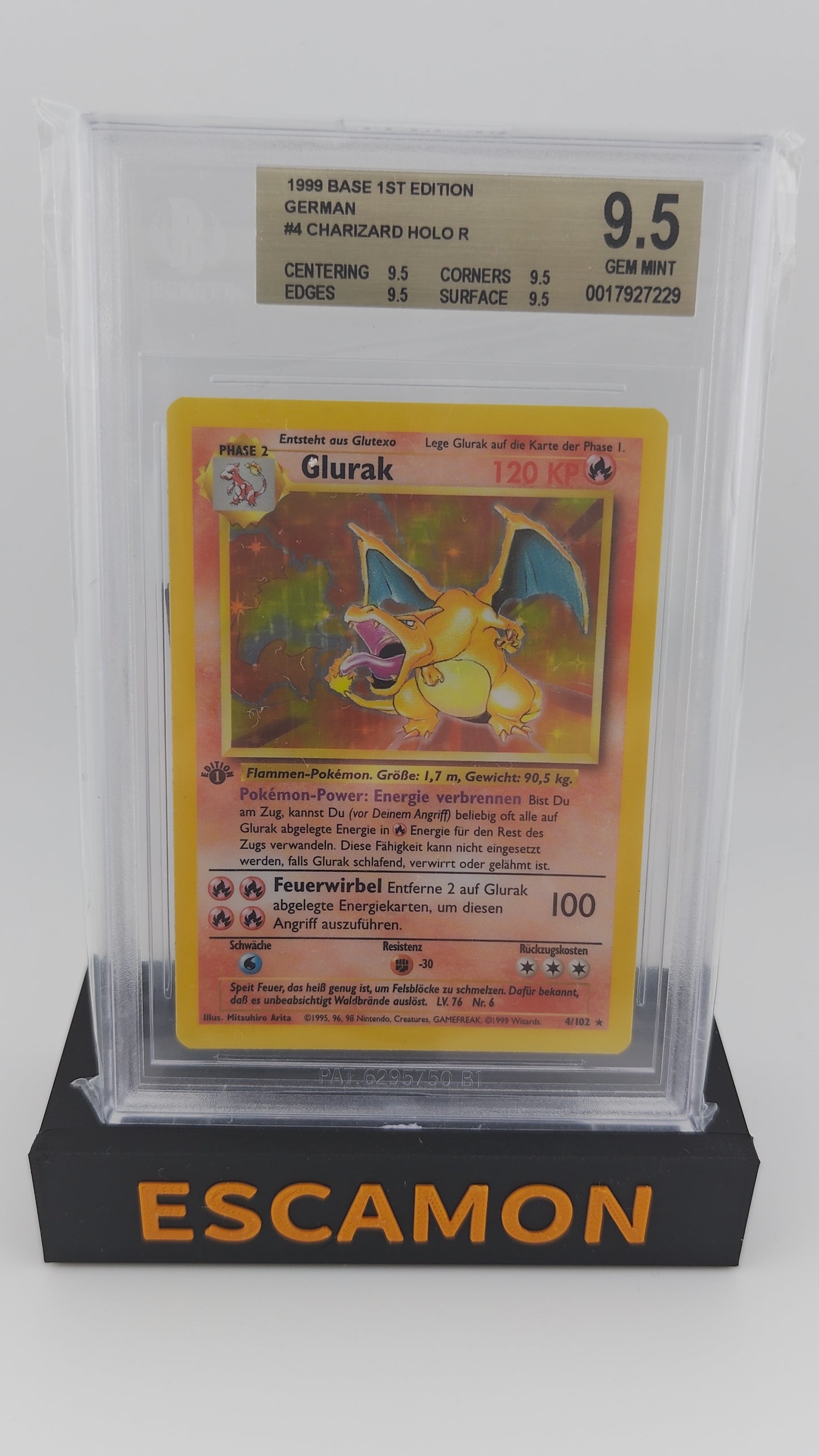 Glurak Base Set 1. Edition